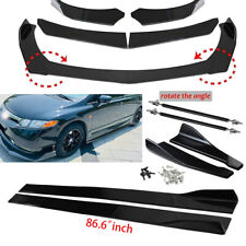 Gloss Black Front Bumper Spoilerside Skirtrear Lip Body Kit For Honda Civic