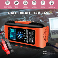 Car Battery Charger 1224v10a Intelligent Automatic Pulse Repair Starter Agmgel