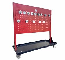 Hanging Peg Metal Board Portable Rack Cart For Auto Body Frame Pulling Clamps