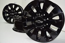 20 Chevy Silverado 2500 Hd 3500 Oem Factory Wheels Rims 2022 2023 24 Black Gmc