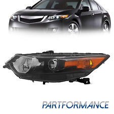 For 2009-2014 Acura Tsx Driver Left Side Black Housing Replacement Headlight
