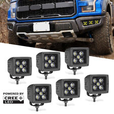 6 X3 Inch Cree Led Spot Cube Pods Driving Off Road For 17-up Ford F-150 Raptor