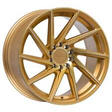 F1r F29 18x8.5 5x112114.3 45 Machine Gold Wheels4 18 Inch Rims