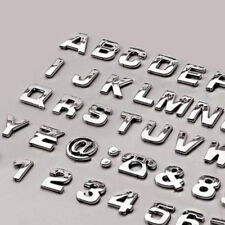 40pcs Car Auto Chrome Metal 3d Letters Diy Digital Alphabet Emblem Car Stickers