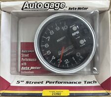 Autometer 233902 - Autogage Memory Tach 10k Rpm 5 Dia. Electrical - Black