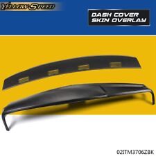 2piece Fit For 2002-2005 Dodge Ram 1500 2500 3500 Black Molded Dash Cover Kit