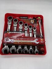 Gearwrench 7 Piece 12 Pt. Flex Head Ratcheting Combination Wrench Set Brand New