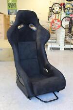 Snc P2 Full Racing Bucket Fixed Back Seat Black Suede W Carbon Fiber Shell