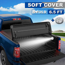 4fold 6.5ft Soft Bed Tonneau Cover For Chevy Silverado Gmc Sierra 1500 2500 3500
