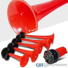 5pcs Trumpets Musical Dukes Of Hazzard Dixie Horn Kit 125dbair Compressor Red
