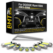 13x White Led Interior Lights Package Kit For 2003 - 2008 Dodge Ram 2500 3500