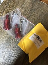 2 Pack Turbo Sound Fake Blowoff Universal Car Exhaust Muffler Whistle Xl Red