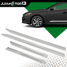 4pcs Abs Chrome Side Door Body Molding Cover Trims Fit For Nissan Altima 2013-18