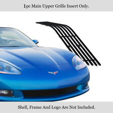 Fits 2006-2010 Chevy Corvette C6 Lower Bumper Stainless Black Grille Insert