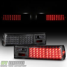 Smoked 1987-1993 Ford Mustang Full Led Tail Lights Lamps Aftermarket Leftright