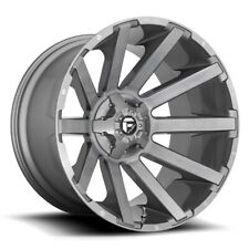 20x10 Gunmetal Tint Wheels Fuel D714 Contra Platinum 5x114.35x5 -18 Set Of 4