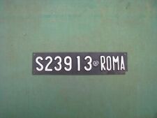 Italy Roma Plastic License Plate Vatican Italian Number Plates
