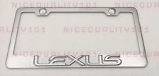 3d Lexus Stainless Steel Finished License Plate Frame Rust Free