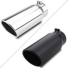 Bolt On Diesel Exhaust Tip 5 Inlet 6 Outlet 15inch Long Stainless Steel