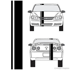 Single Offset Rally Racing Stripes 3m Vinyl Stripe Decals For Chevy Cobalt