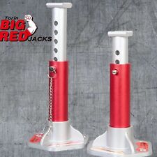 Big Red 3 Ton 6000 Lbs Double Locking Aluminum Jack Stands Heavy Duty 1 Pair