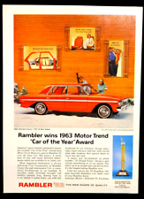 American Motors Rambler 770 Original 1963 Vintage Print Ad