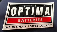 Optima Battery Sticker- Optima Batteries - Nascar - Nhra