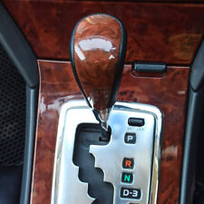For Toyota Hilux Harrier Fortuner Leather Wood Grain Automatic Gear Shift Knob