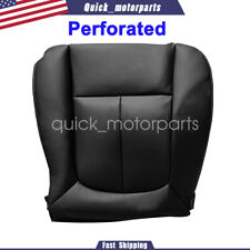 For 2009-2014 Ford F150 Lariat Driver Bottom Perforated Leather Seat Cover Black