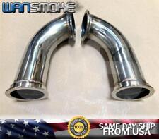 2 X 2.5 V-band Stainless 90 Degree Universal Twin Turbo Elbow Pipe Exhaust
