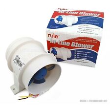 Rule 240 Inline 4 Bilge Blower 12v Dc Fan Inlet Outlet Boat Ventilation 29-240