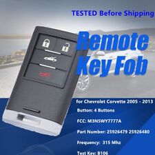 For Chevrolet Corvette 2005 2006 2007 2008-2013 Smart Remote Key Fob M3n5wy7777a