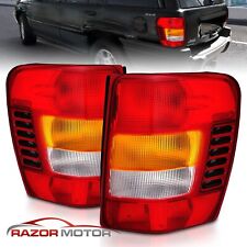 Fit 1999-2004 Jeep Grand Cherokee Redclear Tail Lights Pair