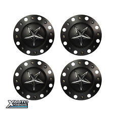 4 X Xd Series Wheel Center Cap Xd775 Rockstar Black 1001775b