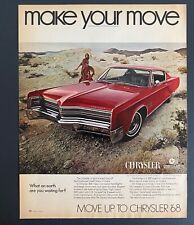Vintage Print Advertisement Ad Car Chysler 1968 300 What On Earth Are You Wait