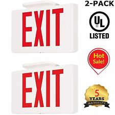 Exit Signs With Emergency Lights Commercial Emergency Lights Ul Listed 2 Pack