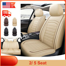 Car Seat Covers 2 Frontfull Set Front Back Cushion Pu Leather For Pontiac