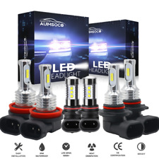 9005 H11 White Led Headlight Highlow Beam 9145 Fog Light Bulbs Conversion Kit