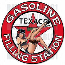 Texaco Rat Rod Hot Rod Rat Fink Racing Motorcycle Decal Sticker Oil Gas