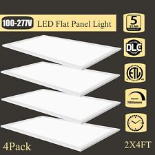 2x4 Led Panel Light 5000k Daylight White Ceiling Flat Panel Light 100-277v 4pack