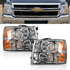 Fit For 2007-2014 Chevy Silverado 1500 2500hd 3500hd Clear Headlights Leftright