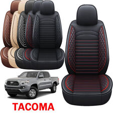 Car 5-seat Covers For Toyota Tacoma 2007-2023 Leather Front Rear Back Cushion