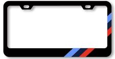 One M-stripe Black License Plate Frame For Bmw High-grade 304 Stainless Steel