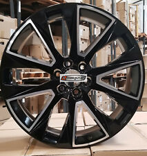24 Chevy Replica Wheels Black Mach Rims Tahoe Ltz Silverado Yukon C14