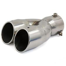 7.5cm3 Inlet Dia Double Row Stainless Steel Exhaust Muffler Tip For Auto Car