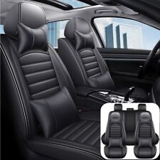 For Toyota Car Seat Cover Full Set Deluxe Leather 5-seats Front Rear Protector
