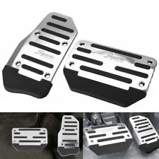 Silver Non-slip Gas Automatic Brake Foot Pedal Cover Pad Auto Car Accessories