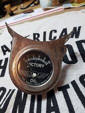 Model A Ford Victory Oil Pressure Gauge With Instrument Panel Mounting 1928-1929