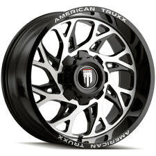 20x10 American Truxx At1913 Destiny 5x55x5.5 -24 Black Machined Wheels Rims Set