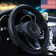 38cm 15 Pu Leather Car Steering Wheel Cover Anti-slip Breathable Accessories
